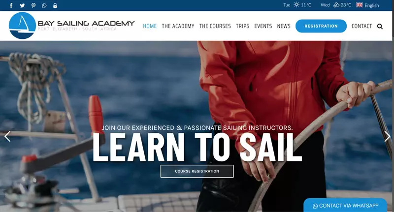 sailing-academy-website-design